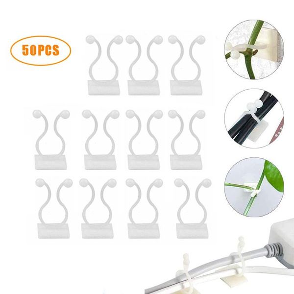 

other garden supplies 50pcs invisible wall vines fixture , plant climbing clips, for home sticky hook middle