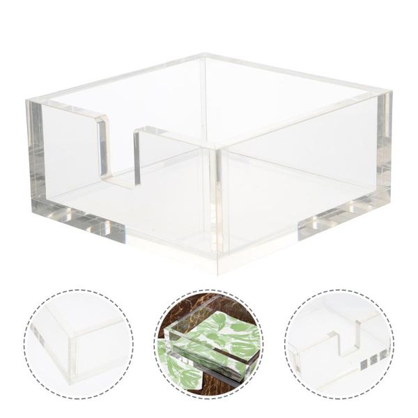 

tissue boxes & napkins 1pc acrylic holder tray napkin storage box for home party banquet