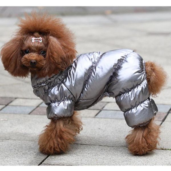 

dog apparel pet chihuahua winter down clothes soft coat jacket fur hood cothing for small medium dogs puppy outfit