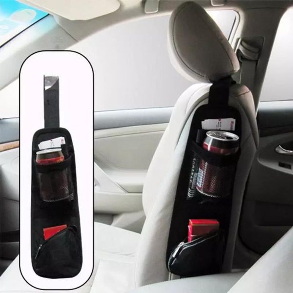 

car organizer seat auto side storage hanging bag multi-pocket drink holder mesh pocket styling phone pockets
