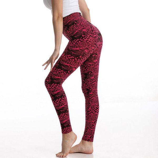 

women's leggings 2021 fashion women slim high waist elastic sportswear leggins casual skinny pencil pants leopard, Black