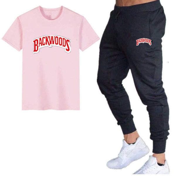 

men's short sleeve tracksuits t-shirt and fitness pants, Gray