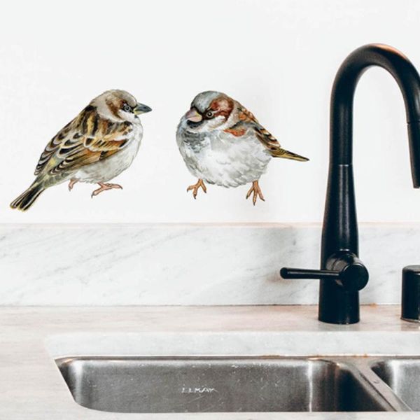 

wall stickers hand painted birds for bedroom fridge tile cabinet animals decor pvc decals home