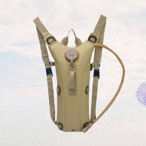 

hydration packs militray water backpack mountain climbing portable running storage bag (khaki, 3l)