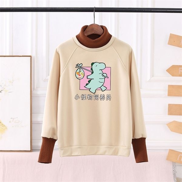 

paris girl harajuku oversize hoodie women autumn winter sweatshirt ladies loose korean long-sleeved pullovers 210524, Black