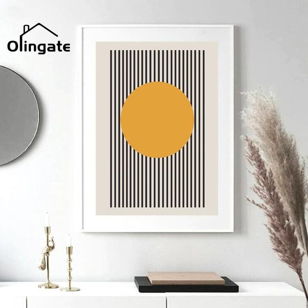 

paintings unique geometric landscape poster minimalist exhibition abstract painting canvas print for living room home decoration