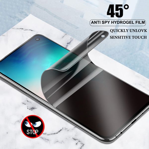 

anti spy privacy soft hydrogel film screen protectors for samsung s21 s20 s10 note10 plus s20 note20 ultra s9 s8 plus s20fe films