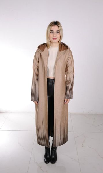 

women's jackets suet long hooded women cardigan, Black;brown