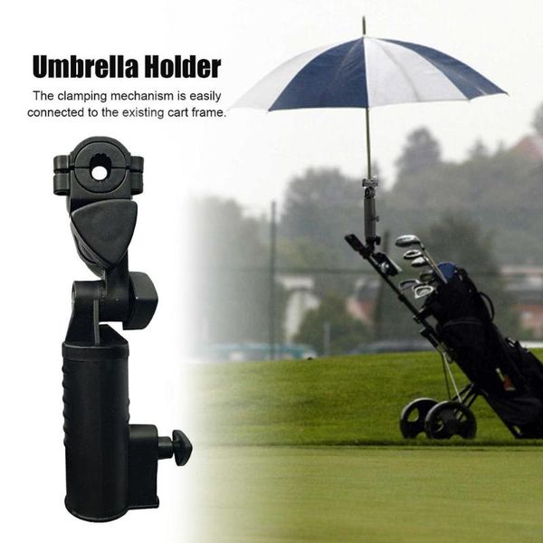 

complete set of clubs golf umbrella stand adjustable easy to fix holder trolley double lock handles cart