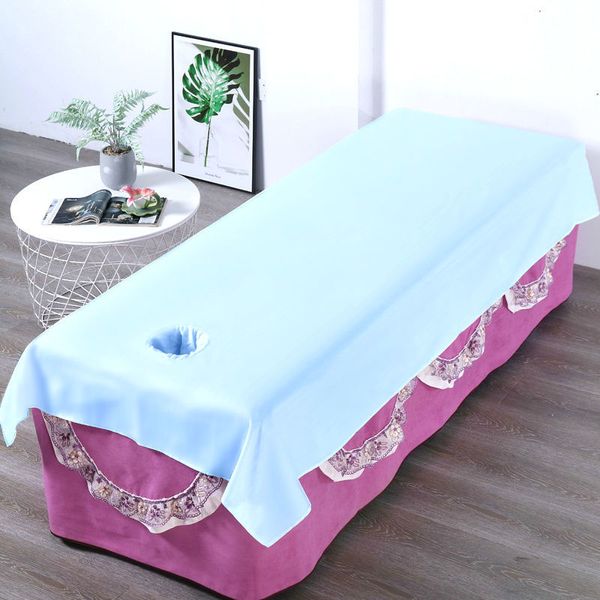 Spa Cama de leito Capa de salão Máquina Lavável Microfibra confortável cama CACH MASSAGE MASSAGE SPA Poliéster Bedding Artigo F0212 210420