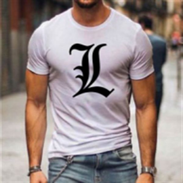 

2021 new 3d personalized printing fashion trend boys' lightweight breathable short sve t-shirt 5641, White;black