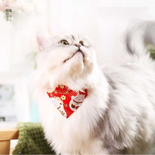

cat collars & leads dog triangle bibs kitten bandana scarf accessories pet supplies saliva towel collar trigon