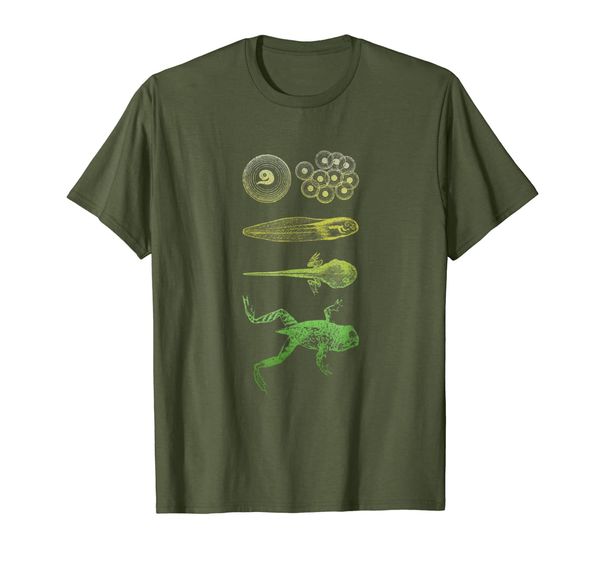 

Frog Tadpole T-Shirt Metamorphosis Life Cycle Biology Tee, Mainly pictures