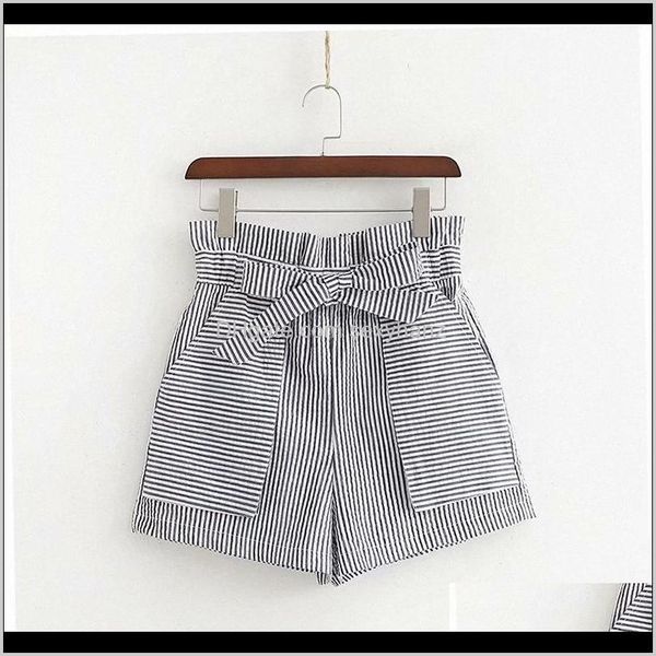 

womens clothing apparel drop delivery 2021 the european and american fashion stripe shorts xd40-2192 k6ns# djmox, White;black