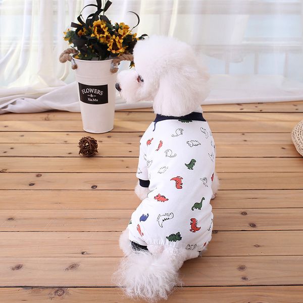 

and spring pet summer cotton elastic teddy dog four legged clothes