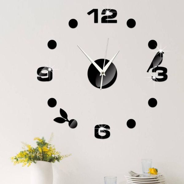 

wall clocks meisd acrylic clock diy moore digital mute watch home decoration living room gift