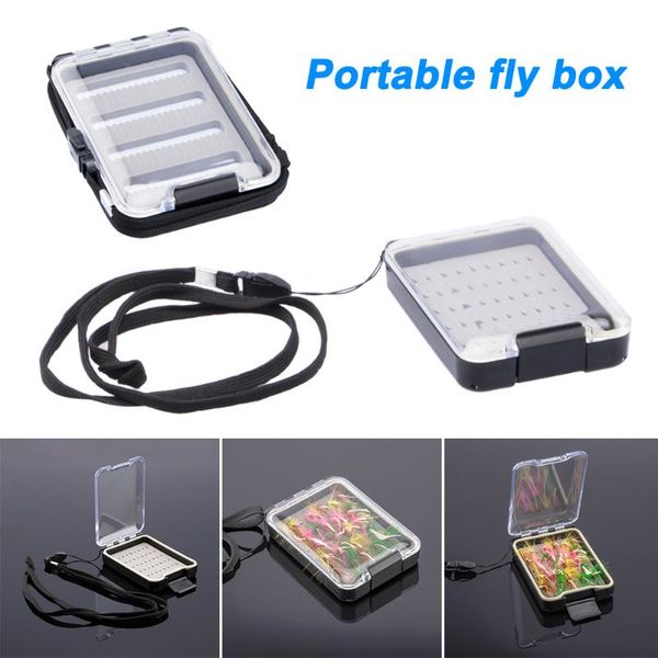 

fishing accessories tackle hook box foam portable waterproof carry case mck99