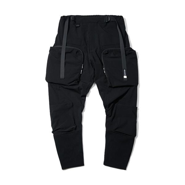 

fashion hip hop men's casual pants trendy brand big pocket functional harem, Black