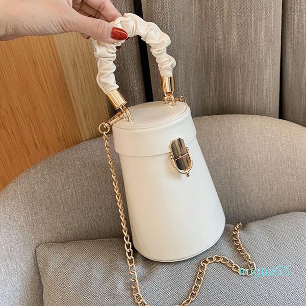 

designer small bucket shoulder bag pu leather brand simple feminine crossbody