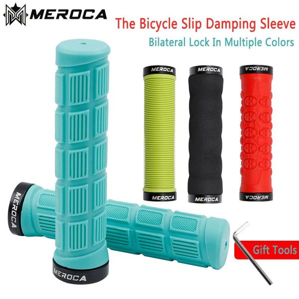 

bike handlebars &components bicycle handlebar parts absorbing grip silicone locking device mountain blocking22mm*13cm black/red/green/