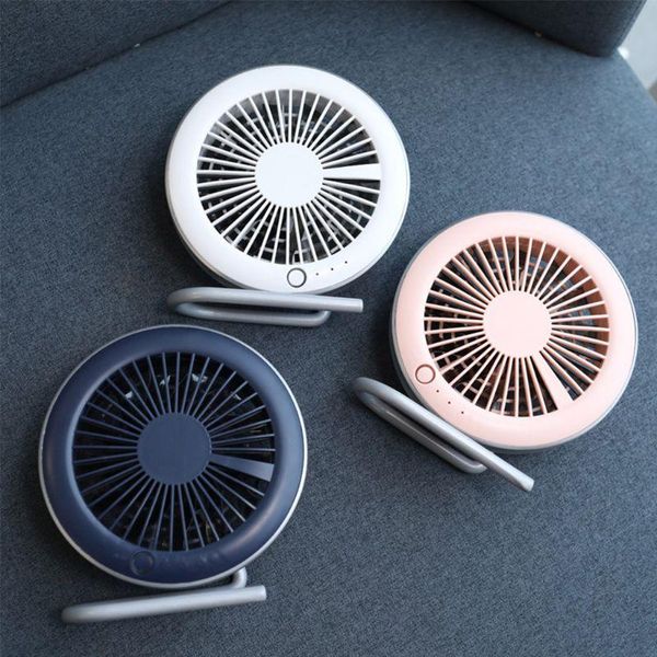 

electric fans j0pe table tiny round fan quiet operation adjustable tilt 360 degree rotating usb rechargeable household appliances