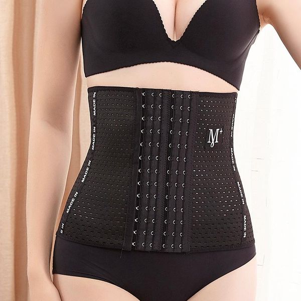 

women's corset waist trainer body shapewear women binders and shapers modeling strap faja slimming belt belly sheath postpartum, Black;white
