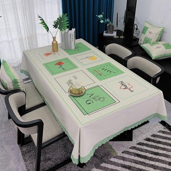 

table cloth tablecloth modern waterproof and anti scald simple mat rectangular