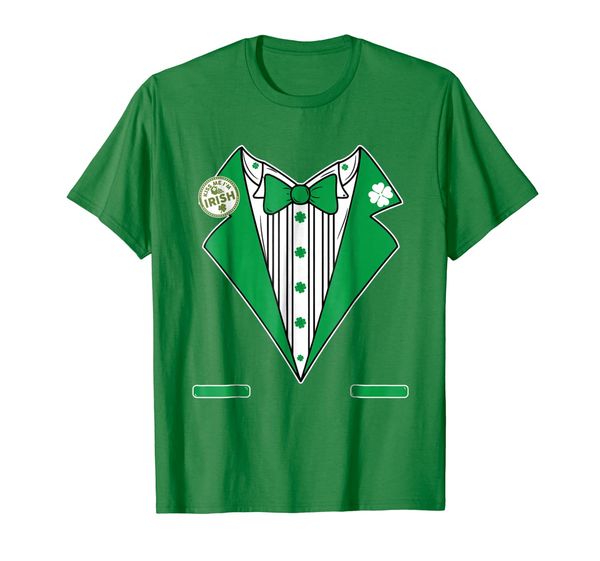 

St. Patricks Day Tux Tee Shirt - Green Pattys Day Costume, Mainly pictures