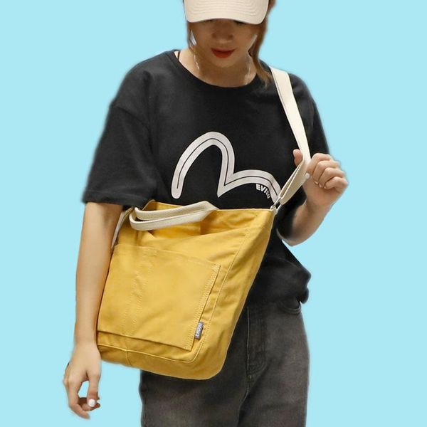 

evening bags canvas portable advertising creative shoulder female storage shopping bags, student environmental protection
