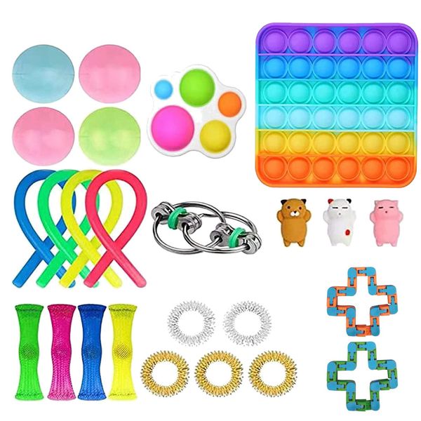 

Creative Fidges Fidget Toy Set Cheap Sensory Fidget Toys Pack Adults Children Squishy Sensory Antistress Relief Figet Toys