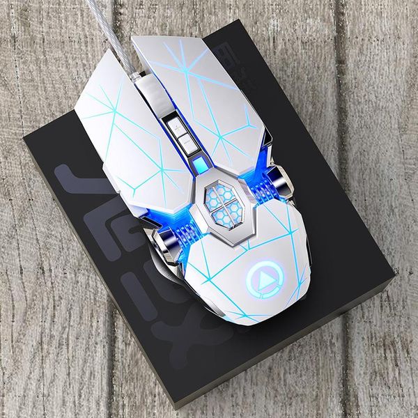 

mice e-sports mechanical mouse, wired silent gaming usb computer, optical 4-speed adjustable resolution
