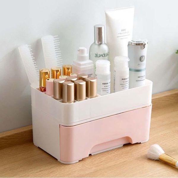 

bathroom storage & organization hunyoo multifunctional with drawer eyeshadow pallete brush vanity cosmetic organizer plastic makeup
