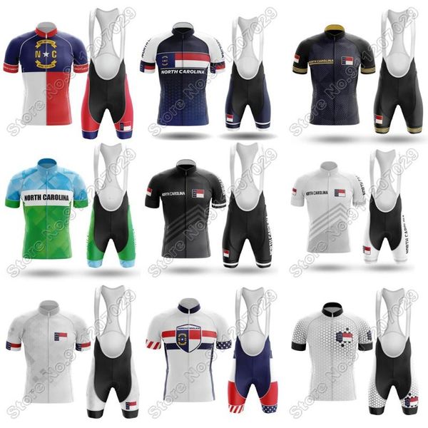 

racing sets north carolina 2021 usa cycling jersey set men clothing race bike bib shorts suit mtb bicycle summer maillot, Black;blue