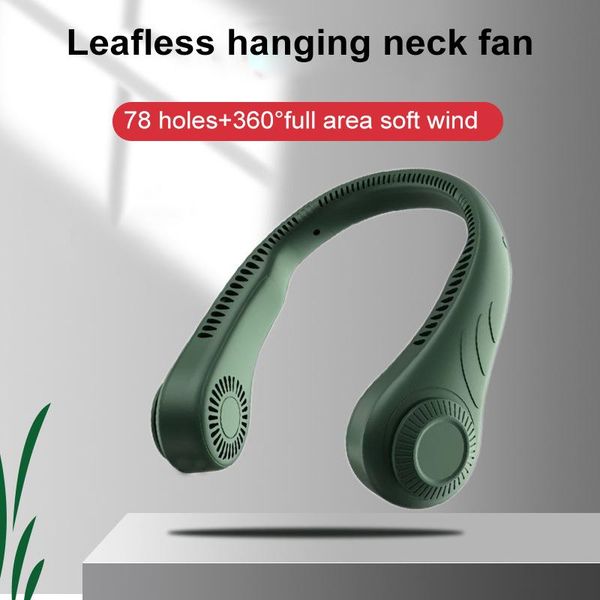 

electric fans lazy hanging neck fan mute outdoor sports usb small no leaf mini portable 360 degree cooling