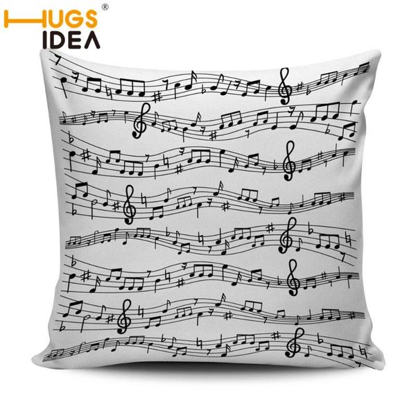 

3d music note guitar printed cotton pillow case decorative office home throw cover dakimakura cojines almofada cushion/decorative