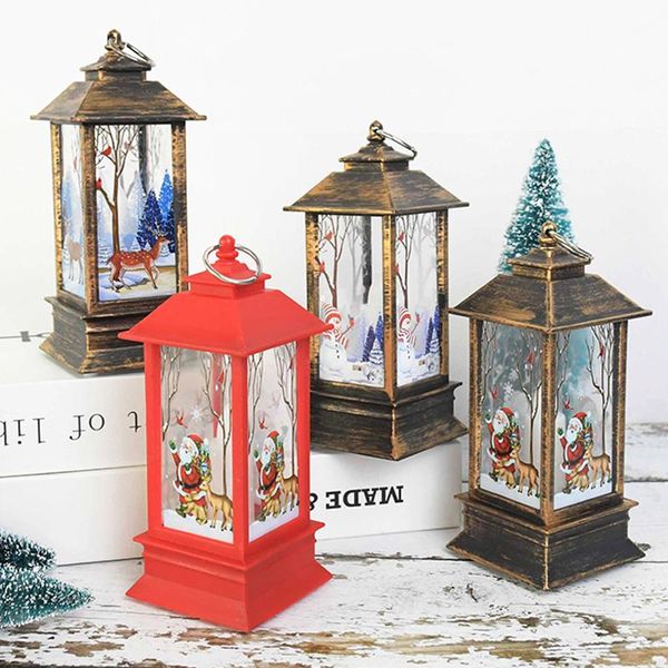 

strings christmas lantern decoration xmas halloween light led candles tree hanging lamp ornaments flame for home year gift prop
