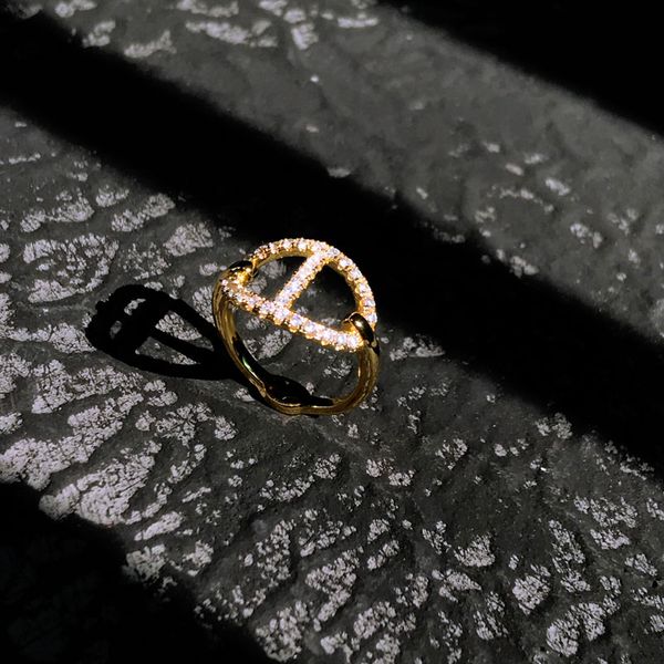 

s925 sterling silver sailor button pig nose index finger women's ring personality fashion cool trend luxury brand monaco jewelry gift f, Golden;silver