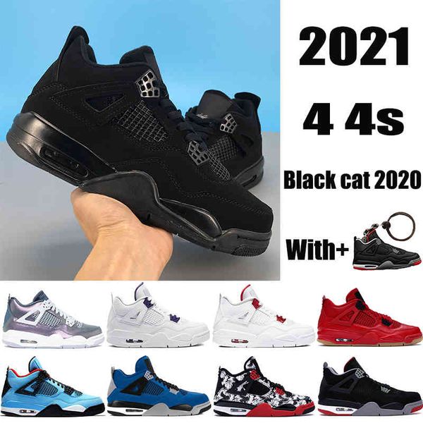 

2023 new 4 4s mens basketball shoes fire red metallic purple black cat bred cactus jack what the men sneakers women trainers