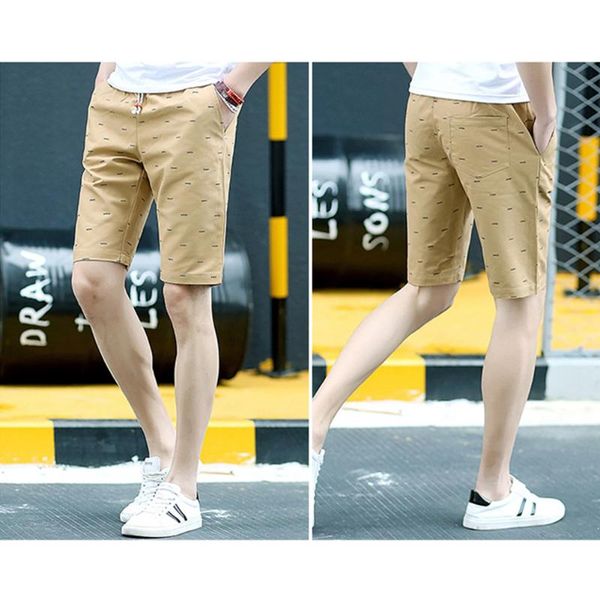 

loose drawstring daily stripe printed beach walking casual men shorts travel quick dry summer elastic waist with pockets party men's, White;black