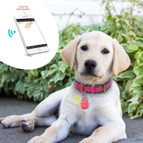 Forniture per cani 5 colori Pet Dog Cat Smart GPS Tracker Mini anti-smarrimento Bluetooth impermeabile localizzatore Tracer per bambini Portafoglio per auto Chiave Collare Accessori E01