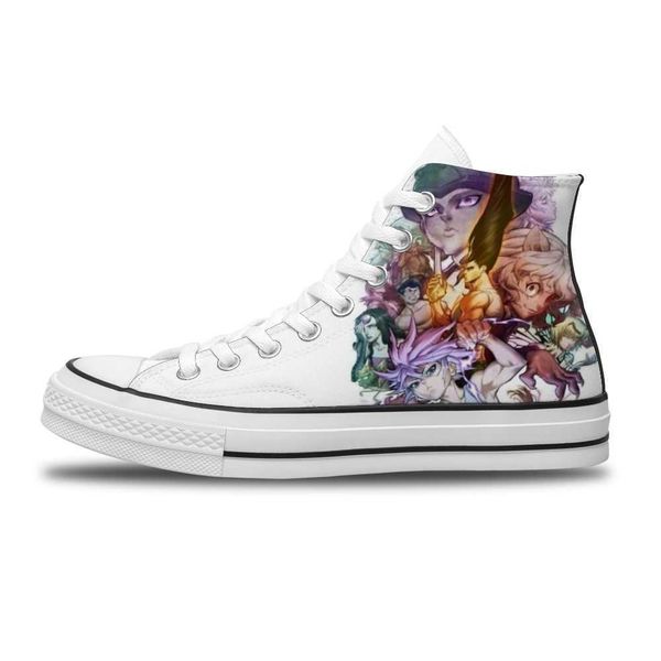 

hunter x hunter running non-slip leisure shoes cartoon japanese for man fashion trend high-canvas shoes