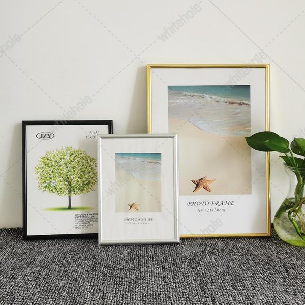 

metal picture frame for wall classic minimalist deskpo pictures frames pleixglass certificate