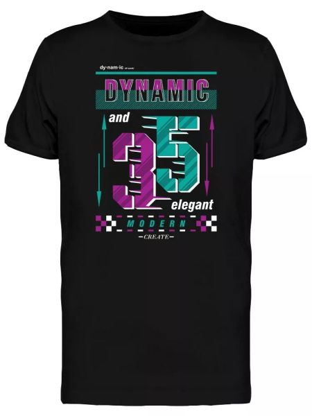 

Dynamic And Elegant Typography Men's Tee -Image by Shutterstock, White;black