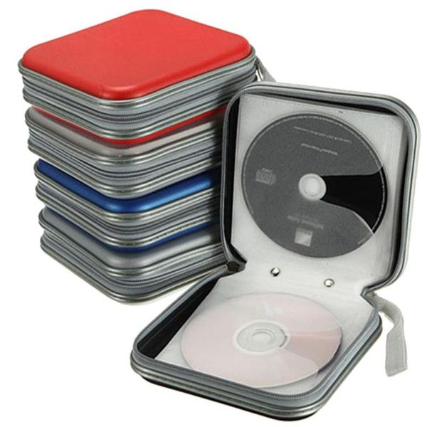 

pencil bags portable 40pcs capacity disc cd dvd wallet storage organizer case holder box carry pouch bag with zipper