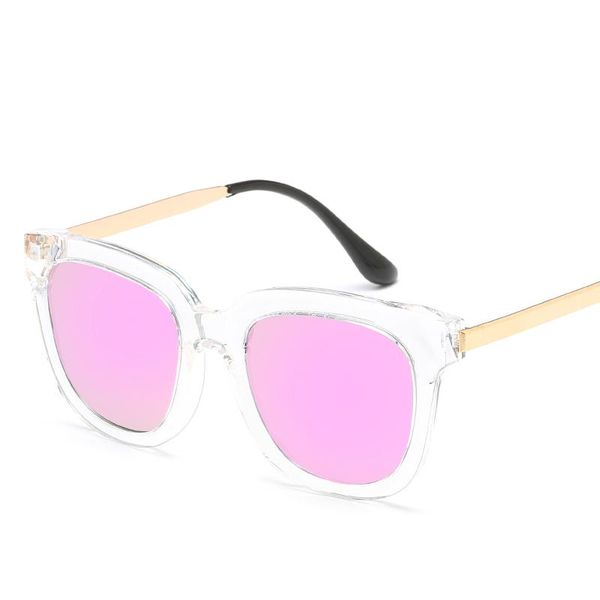 

sunglasses 2021 with female tide color film round face glasses korean version, White;black