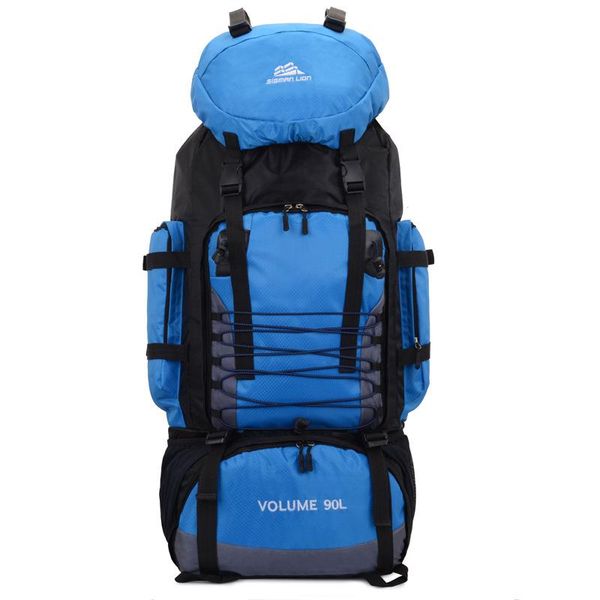 

backpack climbing bag 2021 5-color nylon material waterproof 90l outdoor sports camping tent hiking rucksack db11