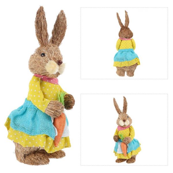 

straw easter household office party deskornament decoration