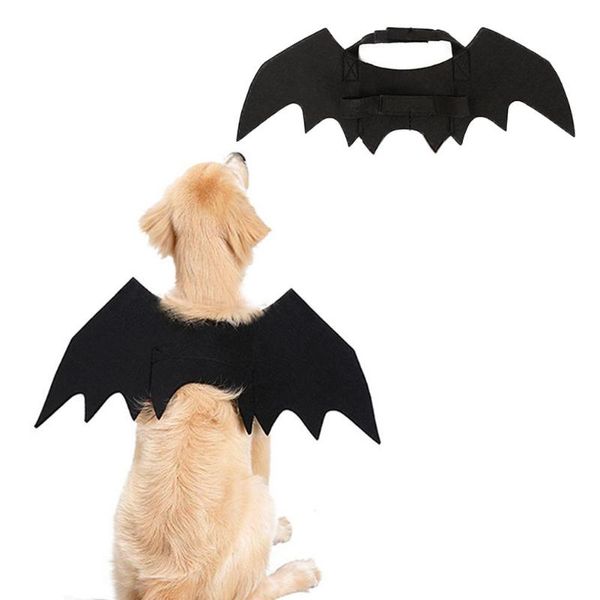 

dog apparel halloween pet clothing bat wings for small large cat costume decoration