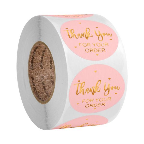 

gift wrap roll round thank you for your order my small business stickers kraft labels seals