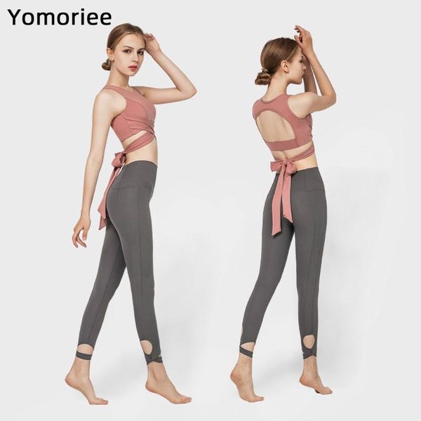 

solid color high elastic yoga set for women gym sport workout running training fitness adjustable two-piece sportswear outfits, White;red
